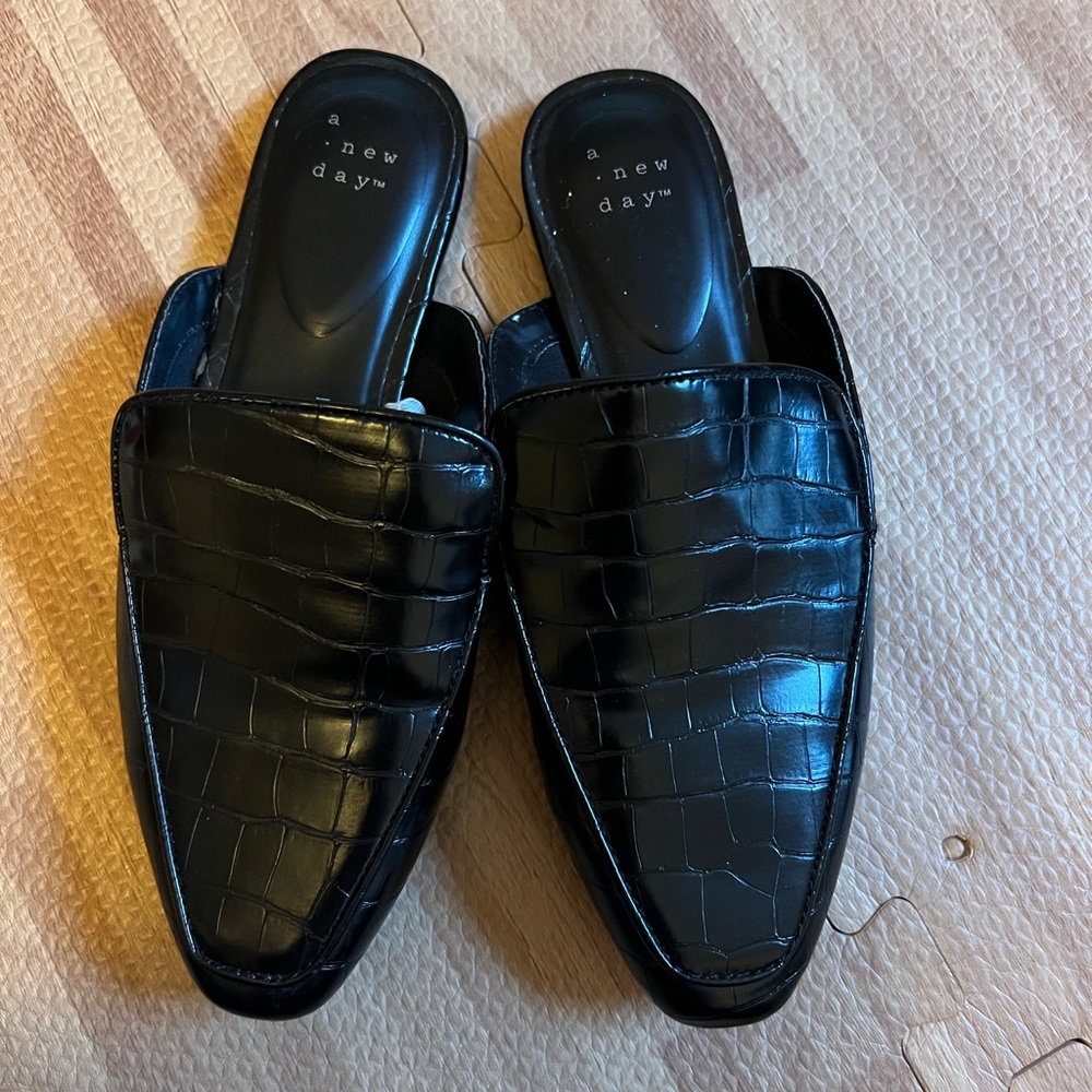 A new Day black mules size 6